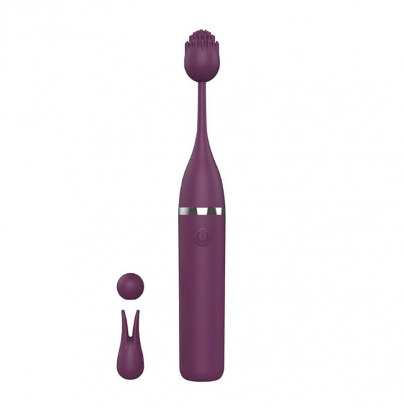 3 IN 1 Clitoral Tip Stimulator Vibrator (Chargeable - Purple)